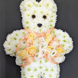 Funeral Teddy Bear | Florist Aberdeen | Funeral Flowers