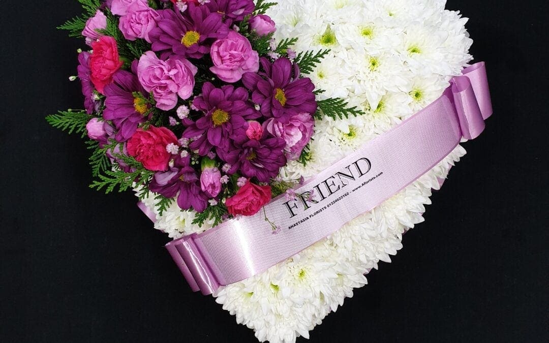 Funeral Flower Heart 15