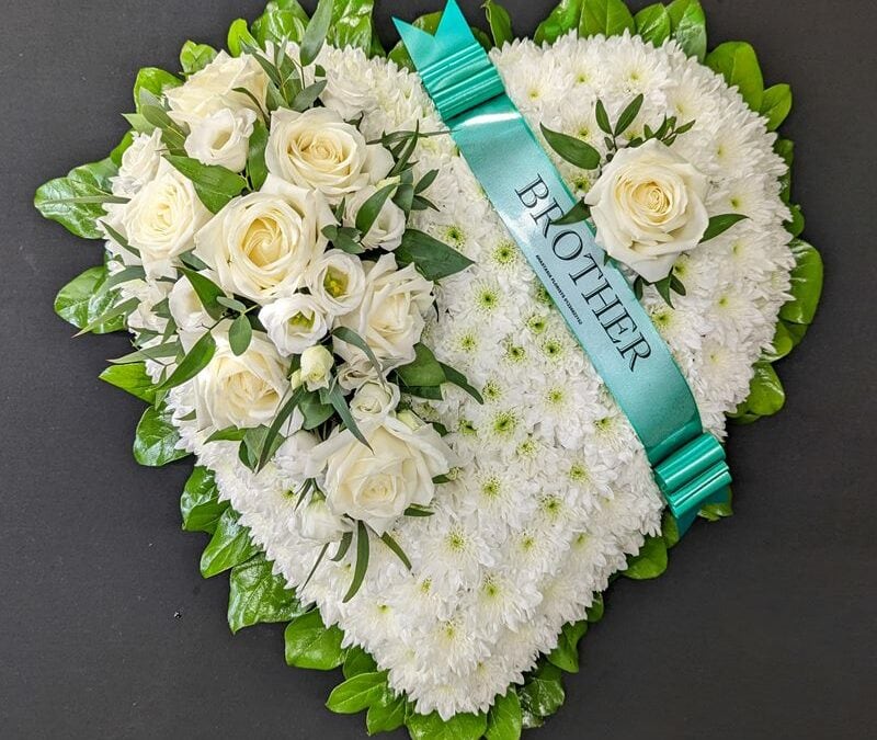 Funeral Flower Heart 17