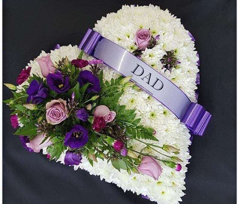 Funeral Flower Heart 19