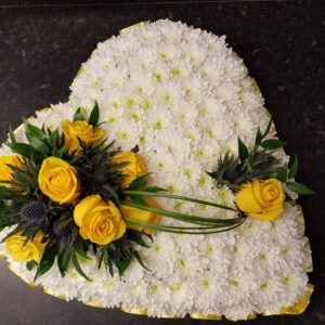 Funeral Heart | Funeral Flower Heart | Funeral Flowers | Florist Aberdeen