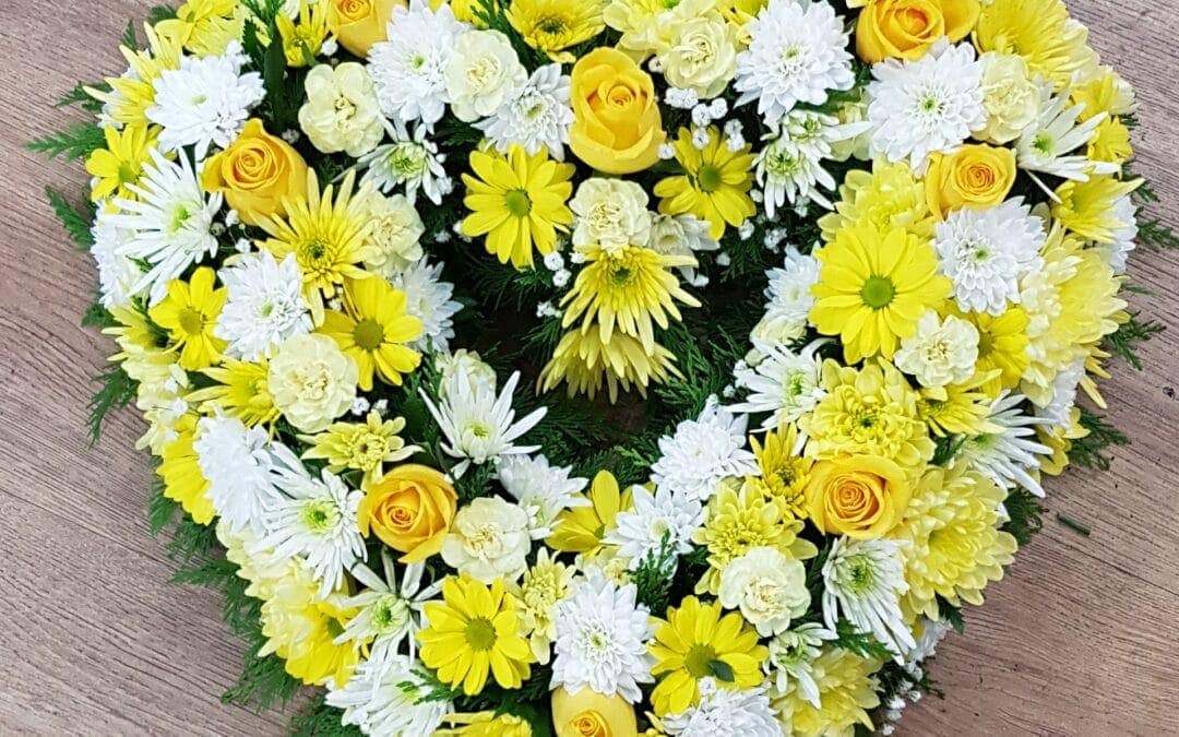 Funeral Flower Heart 26