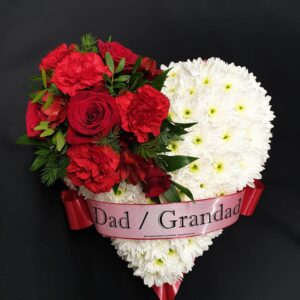 Funeral Flower Heart | Floral Heart | Funeral Flowers | Florist Aberdeen
