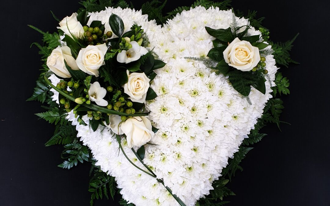 Funeral Flower Heart 32
