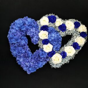 Double Open Heart | Aberdeen Funeral Florists | Funeral Flower
