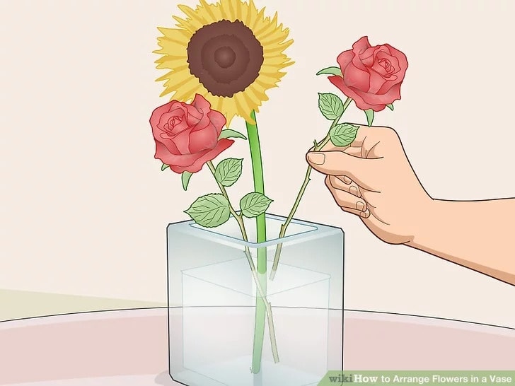 Place the Prepared Flower