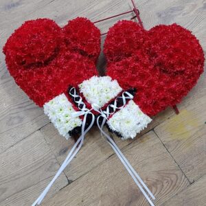 Funeral Flower Boxing Gloves | Funeral Flowers Aberdeen | Florist