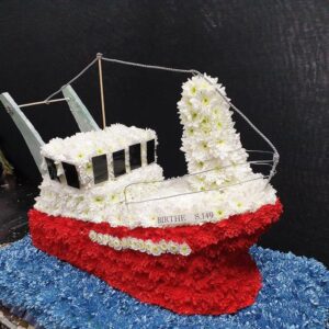 Funeral Flower Fishing Boat | Funeral Flowers Aberdeen | Florist