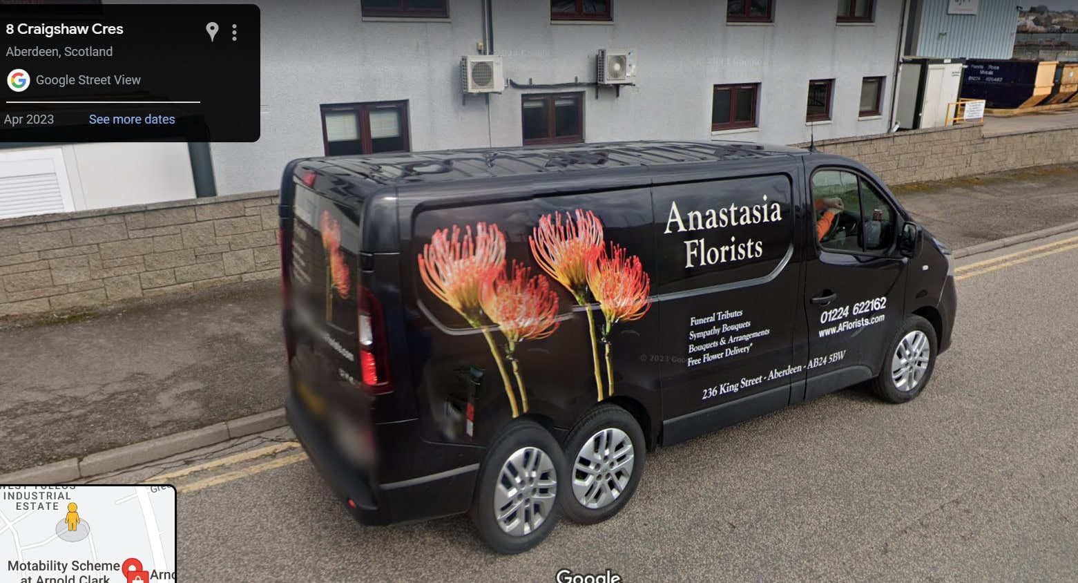 Google Anastasia Florists Aberdeen